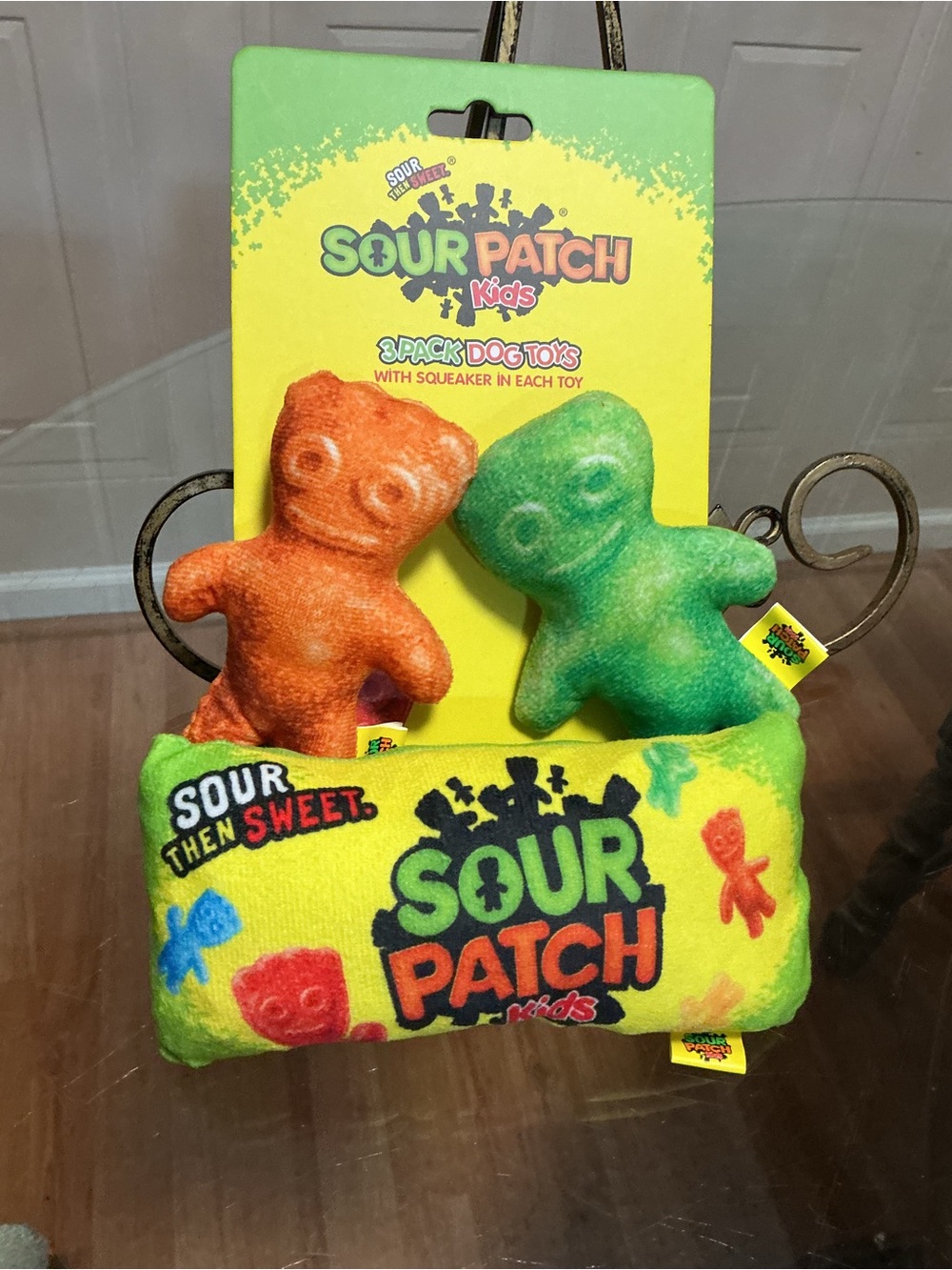 Sour Patch Kids Set Plush Dog Toy Candy Character Pet Toy Clinker & Squeaker